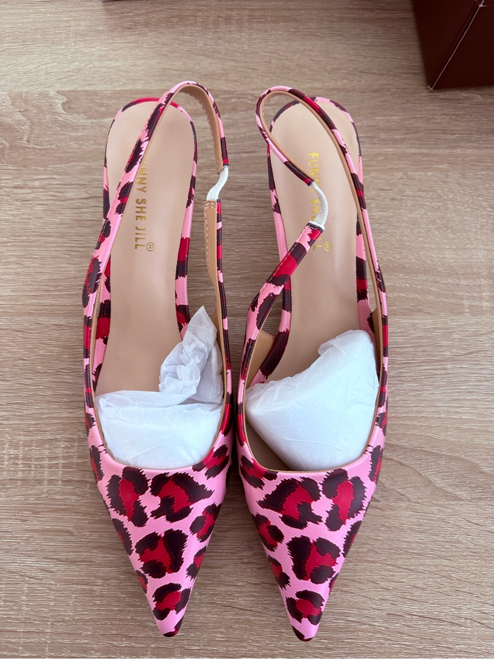 Pink Leopard heeled Shoe
